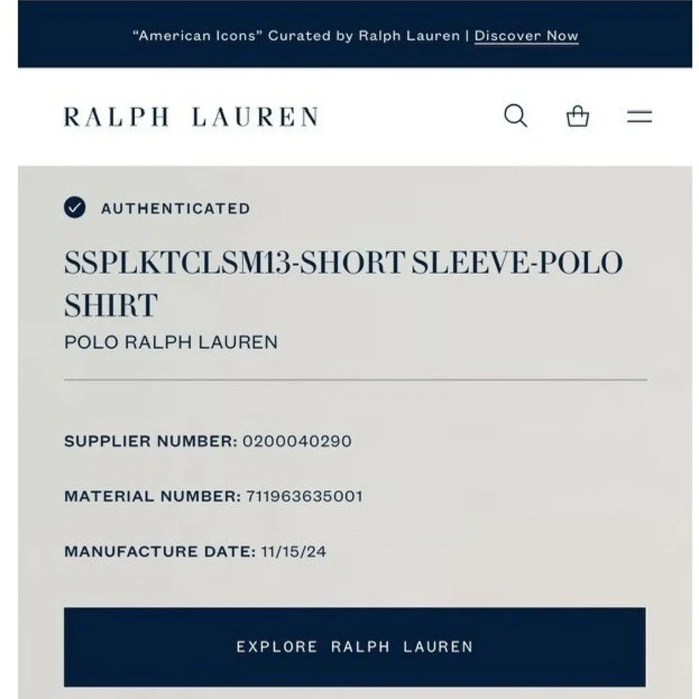 Polo Ralph Lauren this item